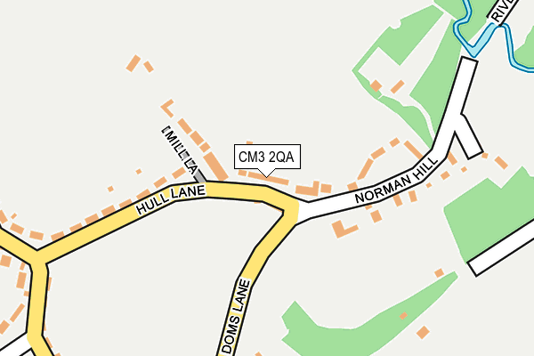 CM3 2QA map - OS OpenMap – Local (Ordnance Survey) CM3 2QA map - OS OpenMap – Local (Ordnance Survey)