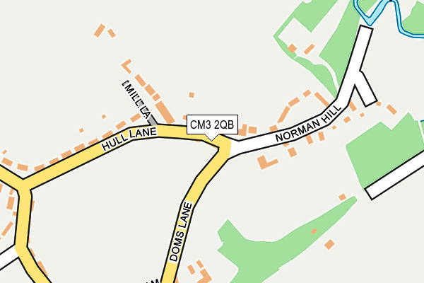 CM3 2QB map - OS OpenMap – Local (Ordnance Survey) CM3 2QB map - OS OpenMap – Local (Ordnance Survey)