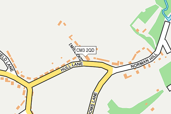 CM3 2QD map - OS OpenMap – Local (Ordnance Survey) CM3 2QD map - OS OpenMap – Local (Ordnance Survey)