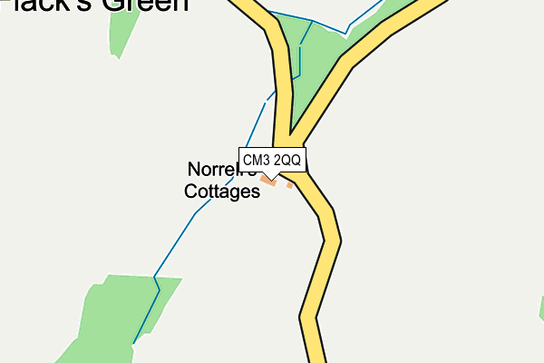 CM3 2QQ map - OS OpenMap – Local (Ordnance Survey) CM3 2QQ map - OS OpenMap – Local (Ordnance Survey)