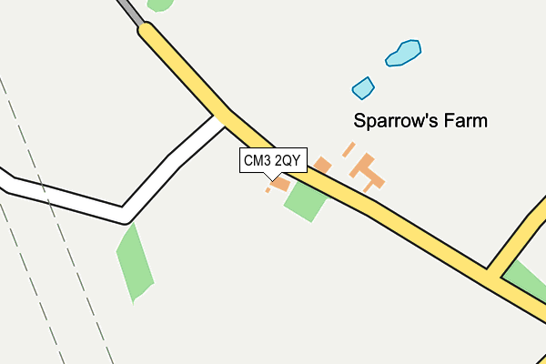 CM3 2QY map - OS OpenMap – Local (Ordnance Survey) CM3 2QY map - OS OpenMap – Local (Ordnance Survey)