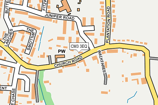CM3 3EQ map - OS OpenMap – Local (Ordnance Survey) CM3 3EQ map - OS OpenMap – Local (Ordnance Survey)