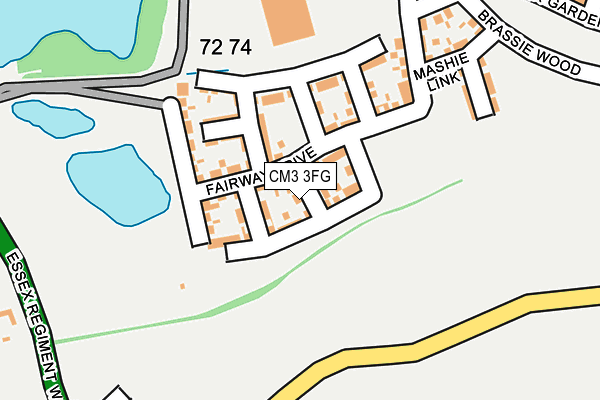 CM3 3FG map - OS OpenMap – Local (Ordnance Survey) CM3 3FG map - OS OpenMap – Local (Ordnance Survey)