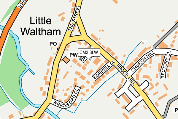CM3 3LW map - OS OpenMap – Local (Ordnance Survey) CM3 3LW map - OS OpenMap – Local (Ordnance Survey)