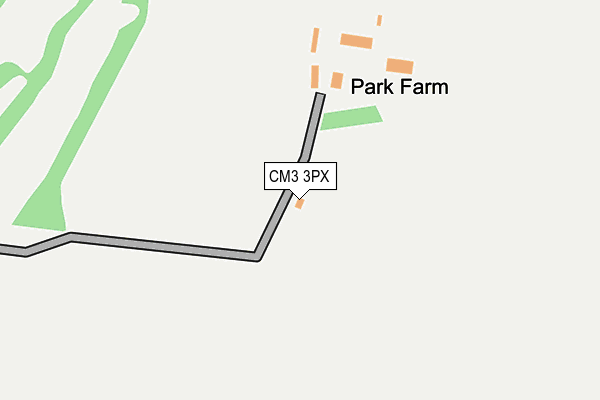 CM3 3PX map - OS OpenMap – Local (Ordnance Survey) CM3 3PX map - OS OpenMap – Local (Ordnance Survey)