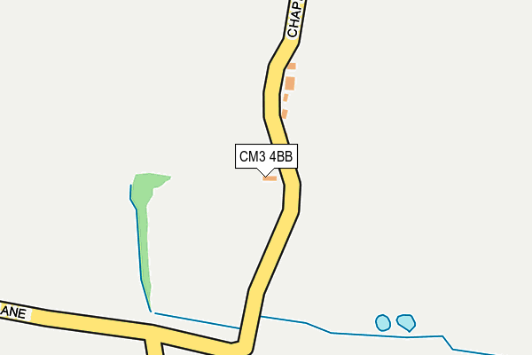 CM3 4BB map - OS OpenMap – Local (Ordnance Survey) CM3 4BB map - OS OpenMap – Local (Ordnance Survey)