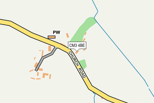 CM3 4BE map - OS OpenMap – Local (Ordnance Survey) CM3 4BE map - OS OpenMap – Local (Ordnance Survey)