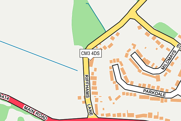 CM3 4DS map - OS OpenMap – Local (Ordnance Survey) CM3 4DS map - OS OpenMap – Local (Ordnance Survey)