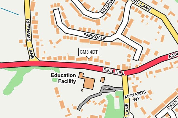 CM3 4DT map - OS OpenMap – Local (Ordnance Survey) CM3 4DT map - OS OpenMap – Local (Ordnance Survey)