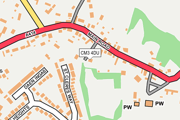 CM3 4DU map - OS OpenMap – Local (Ordnance Survey) CM3 4DU map - OS OpenMap – Local (Ordnance Survey)