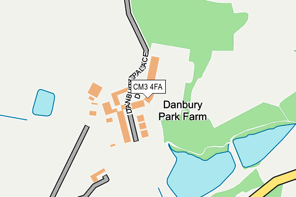 CM3 4FA map - OS OpenMap – Local (Ordnance Survey) CM3 4FA map - OS OpenMap – Local (Ordnance Survey)