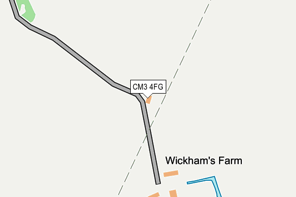 CM3 4FG map - OS OpenMap – Local (Ordnance Survey) CM3 4FG map - OS OpenMap – Local (Ordnance Survey)