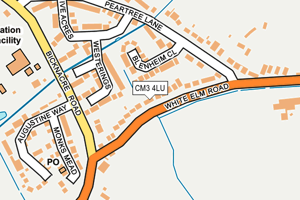 CM3 4LU map - OS OpenMap – Local (Ordnance Survey) CM3 4LU map - OS OpenMap – Local (Ordnance Survey)