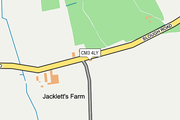 CM3 4LY map - OS OpenMap – Local (Ordnance Survey) CM3 4LY map - OS OpenMap – Local (Ordnance Survey)