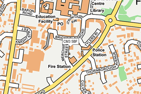 CM3 5BF map - OS OpenMap – Local (Ordnance Survey) CM3 5BF map - OS OpenMap – Local (Ordnance Survey)