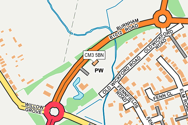 CM3 5BN map - OS OpenMap – Local (Ordnance Survey) CM3 5BN map - OS OpenMap – Local (Ordnance Survey)