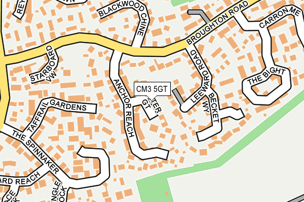 CM3 5GT map - OS OpenMap – Local (Ordnance Survey) CM3 5GT map - OS OpenMap – Local (Ordnance Survey)