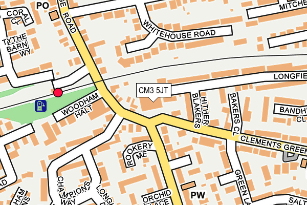 CM3 5JT map - OS OpenMap – Local (Ordnance Survey) CM3 5JT map - OS OpenMap – Local (Ordnance Survey)