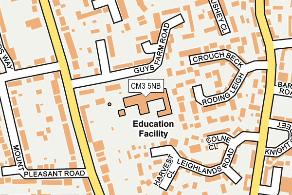 CM3 5NB map - OS OpenMap – Local (Ordnance Survey) CM3 5NB map - OS OpenMap – Local (Ordnance Survey)