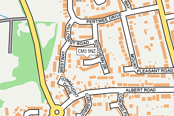 CM3 5NZ map - OS OpenMap – Local (Ordnance Survey) CM3 5NZ map - OS OpenMap – Local (Ordnance Survey)