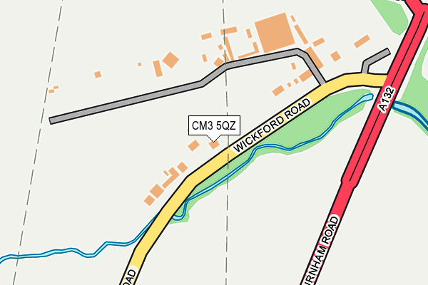 CM3 5QZ map - OS OpenMap – Local (Ordnance Survey) CM3 5QZ map - OS OpenMap – Local (Ordnance Survey)