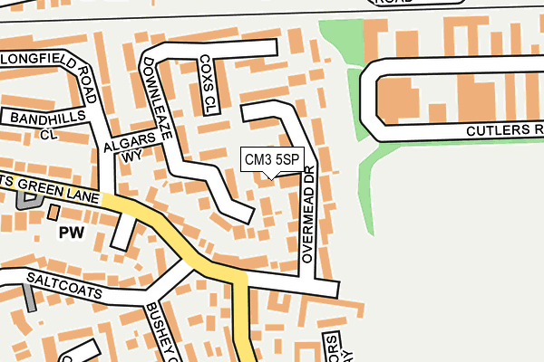CM3 5SP map - OS OpenMap – Local (Ordnance Survey) CM3 5SP map - OS OpenMap – Local (Ordnance Survey)