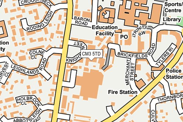 CM3 5TD map - OS OpenMap – Local (Ordnance Survey) CM3 5TD map - OS OpenMap – Local (Ordnance Survey)