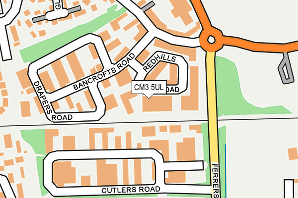 CM3 5UL map - OS OpenMap – Local (Ordnance Survey)
