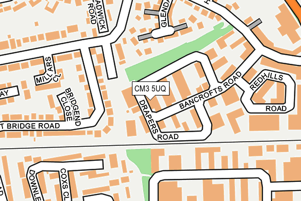 CM3 5UQ map - OS OpenMap – Local (Ordnance Survey) CM3 5UQ map - OS OpenMap – Local (Ordnance Survey)