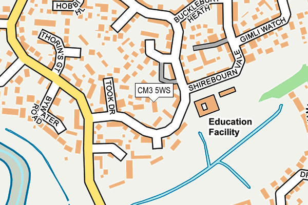 CM3 5WS map - OS OpenMap – Local (Ordnance Survey) CM3 5WS map - OS OpenMap – Local (Ordnance Survey)