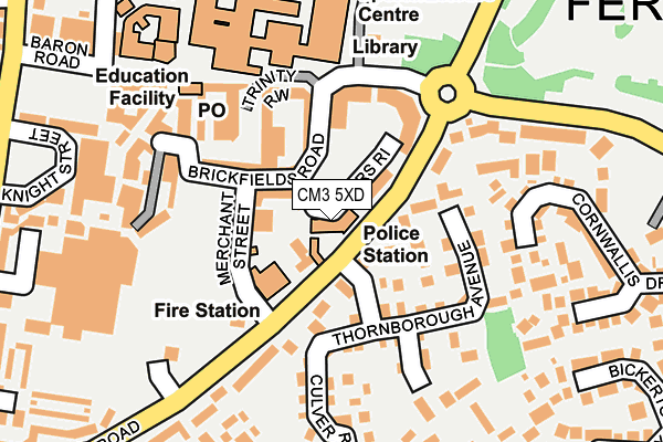 CM3 5XD map - OS OpenMap – Local (Ordnance Survey) CM3 5XD map - OS OpenMap – Local (Ordnance Survey)