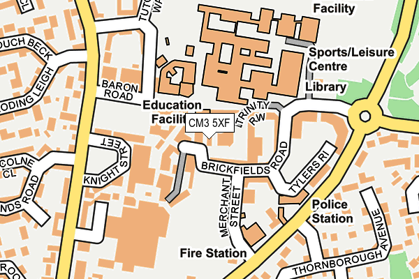 CM3 5XF map - OS OpenMap – Local (Ordnance Survey) CM3 5XF map - OS OpenMap – Local (Ordnance Survey)