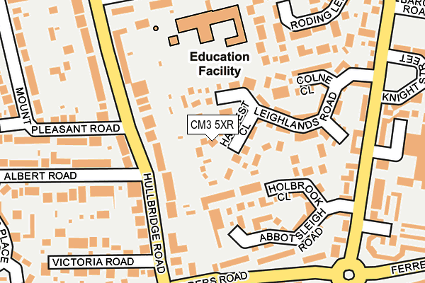 CM3 5XR map - OS OpenMap – Local (Ordnance Survey)