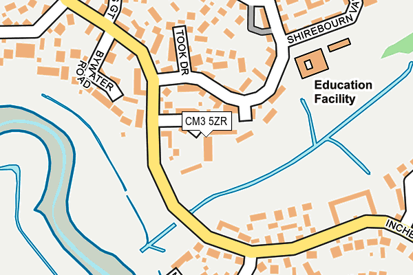 CM3 5ZR map - OS OpenMap – Local (Ordnance Survey) CM3 5ZR map - OS OpenMap – Local (Ordnance Survey)