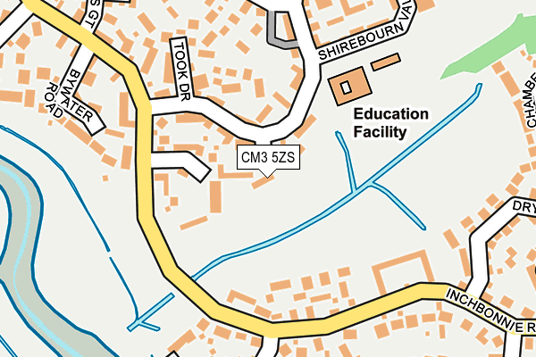 CM3 5ZS map - OS OpenMap – Local (Ordnance Survey) CM3 5ZS map - OS OpenMap – Local (Ordnance Survey)