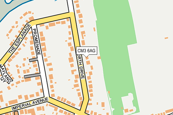 CM3 6AG map - OS OpenMap – Local (Ordnance Survey) CM3 6AG map - OS OpenMap – Local (Ordnance Survey)