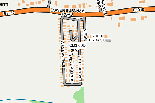 CM3 6DD map - OS OpenMap – Local (Ordnance Survey)