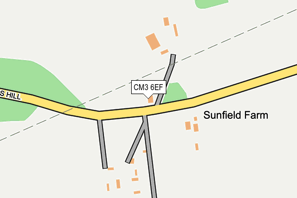 CM3 6EF map - OS OpenMap – Local (Ordnance Survey) CM3 6EF map - OS OpenMap – Local (Ordnance Survey)