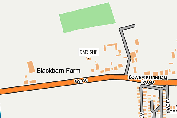 CM3 6HF map - OS OpenMap – Local (Ordnance Survey)