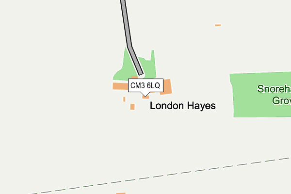 CM3 6LQ map - OS OpenMap – Local (Ordnance Survey) CM3 6LQ map - OS OpenMap – Local (Ordnance Survey)