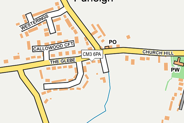 CM3 6PA map - OS OpenMap – Local (Ordnance Survey) CM3 6PA map - OS OpenMap – Local (Ordnance Survey)