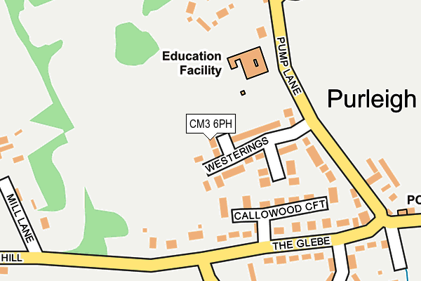 CM3 6PH map - OS OpenMap – Local (Ordnance Survey) CM3 6PH map - OS OpenMap – Local (Ordnance Survey)