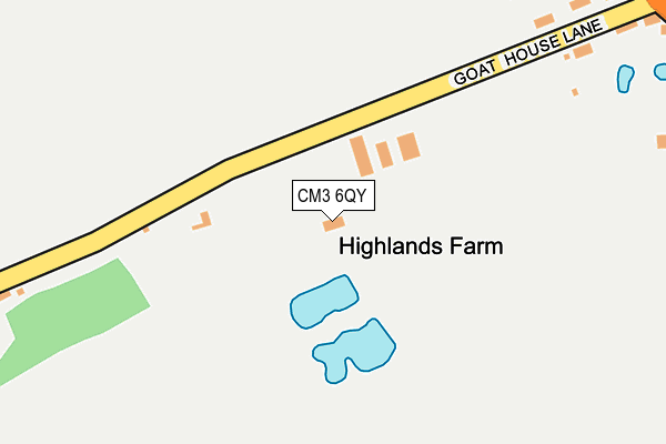 CM3 6QY map - OS OpenMap – Local (Ordnance Survey) CM3 6QY map - OS OpenMap – Local (Ordnance Survey)