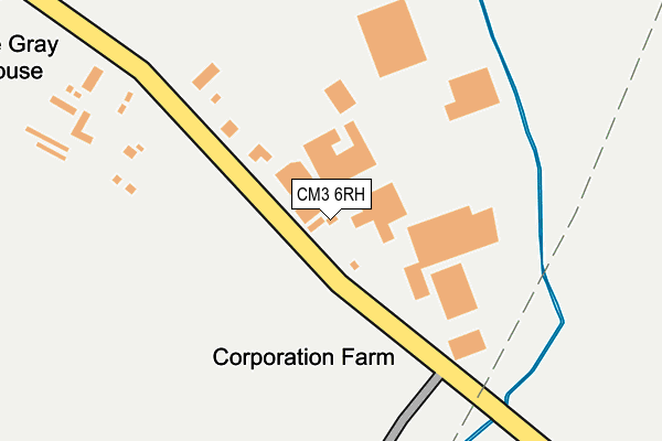 CM3 6RH map - OS OpenMap – Local (Ordnance Survey) CM3 6RH map - OS OpenMap – Local (Ordnance Survey)
