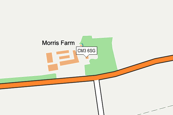 CM3 6SG map - OS OpenMap – Local (Ordnance Survey) CM3 6SG map - OS OpenMap – Local (Ordnance Survey)
