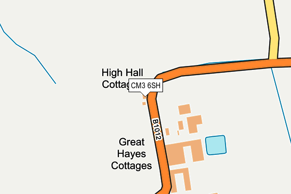CM3 6SH map - OS OpenMap – Local (Ordnance Survey) CM3 6SH map - OS OpenMap – Local (Ordnance Survey)