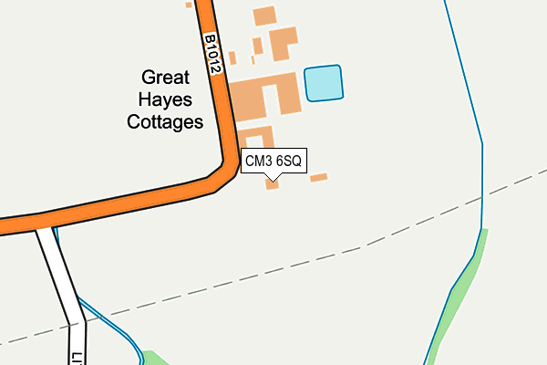 CM3 6SQ map - OS OpenMap – Local (Ordnance Survey) CM3 6SQ map - OS OpenMap – Local (Ordnance Survey)