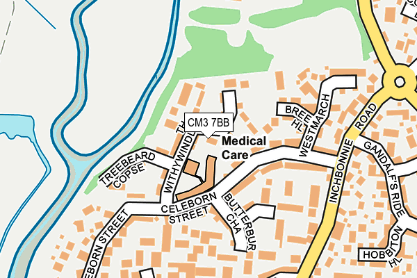 CM3 7BB map - OS OpenMap – Local (Ordnance Survey) CM3 7BB map - OS OpenMap – Local (Ordnance Survey)