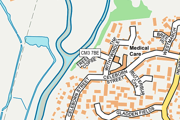 CM3 7BE map - OS OpenMap – Local (Ordnance Survey) CM3 7BE map - OS OpenMap – Local (Ordnance Survey)