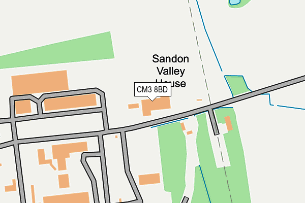 CM3 8BD map - OS OpenMap – Local (Ordnance Survey) CM3 8BD map - OS OpenMap – Local (Ordnance Survey)